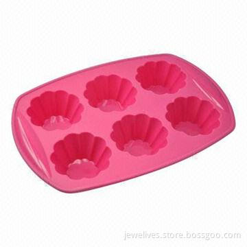 6-cavity Daisy Flower Silicone Baking Pans